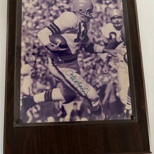 Cleveland Browns Otto Graham 8x10 autographed Photo Plaque